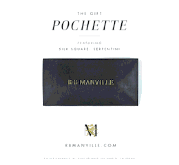 R.B.MANVILLE Pocket Square EYES Fashion Gifts for Men